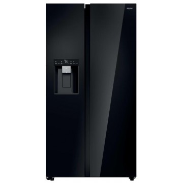 Haier Ψυγείο Ντουλάπα 601lt NoFrost Υ177.5xΠ90.5xΒ72.6εκ. Μαύρο HSW79F18DIGB